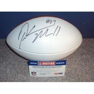  Quintin Mikell Eagles Signed Wilson Panel Football PSA 
