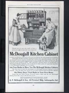 1906 G. P. McDOUGALL & SON Kitchen Cabinet magazine Hone Decor China 