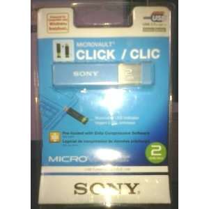  Sony Microvault Click / Clic 2GB USB 2.0 High Speed Flash 
