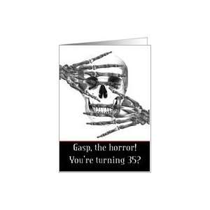  humorous turning 35 skeleton Card Toys & Games