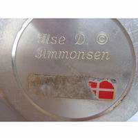Danish Ilse D. Ammonsen Handmade Solid Brass Oil Lamp  