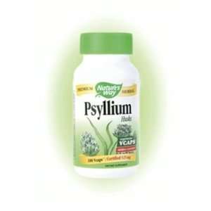  Psyllium Husks ( Plantago ovata ) 100 Capsules Natures 