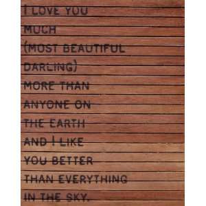  Sugarboo Designs Slatted Frame SF114 I Love You Much, 24 