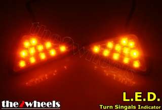 Motorcycle Flush Mount 11x LED Turn Signals Indicators  