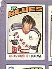 1972 73 Topps HKY 167 Gilles Marotte Kings EX MT  