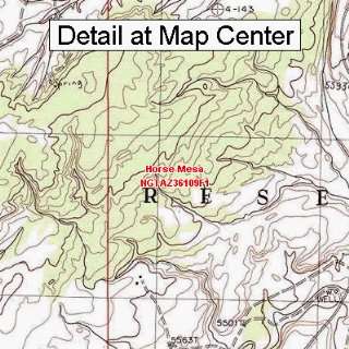   Topographic Quadrangle Map   Horse Mesa, Arizona (Folded/Waterproof