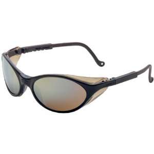  UVEX S1604 Bandit Safety Glasses with Black Frame and Gold 
