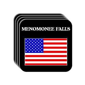  US Flag   Menomonee Falls, Wisconsin (WI) Set of 4 Mini 