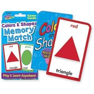  Colors and Shapes Memory Match Toys & Games