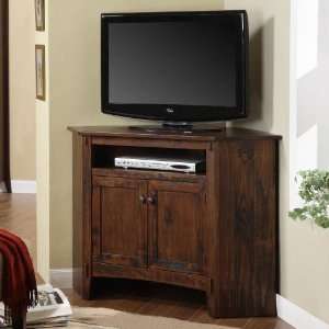   Furniture Rustic 2 Door Corner TV Stand   634 954