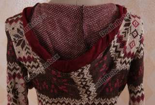 New Slim Women’s SnowFlakes Prints Horn Buckle Knitting KnitWear 