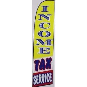  INCOME TAX SERVICE X Large Swooper Feather Flag 