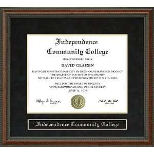  Independence Community College (ICC) Diploma Frame Sports 