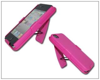 Hard Case Cover + Belt Clip Holster For iPhone 4 Peach  