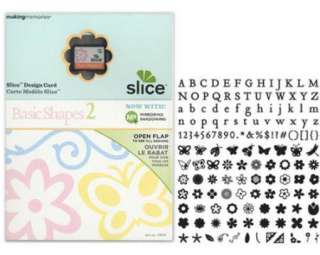 Making Memories Slice Basic Shapes 2 Design Card ~NEW~ 604062356794 