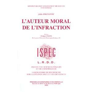 lauteur moral de linfraction (9782731403404) Pouyanne 