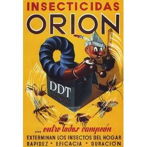  BUGS INSECTICIDE INSETICIDAS ORION SPAIN SMALL VINTAGE 