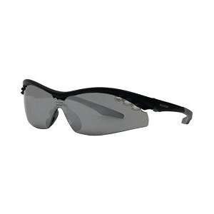   Half Rim Athletic Wrap Sunglasses Matte Black