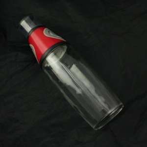  Easy Press Measure Oil Vinegar Dispenser Container   Red 