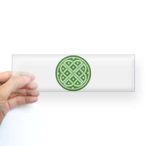    Bumper Sticker Clear Celtic Knot Interlinking 