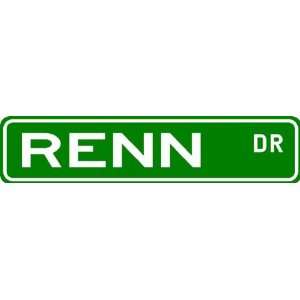  RENN Street Sign ~ Family Lastname Sign ~ Gameroom 