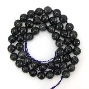  8mm blue iolite round beads 16 strand