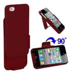 Belt Clip Holster Case Cover for Apple iphone 4 4g 4S AT&T (RUBBERIZED 