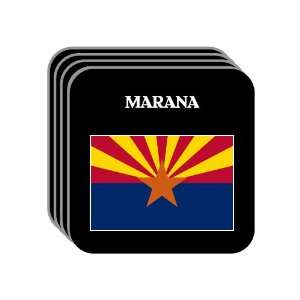 US State Flag   MARANA, Arizona (AZ) Set of 4 Mini Mousepad Coasters