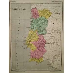  La Brugere Map of Portugal (1877)