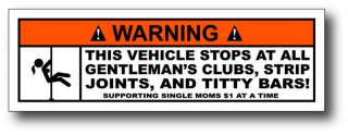 Strip Club Funny JDM Sticker Decal Fit Civic CRX Accord  