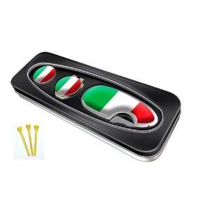  Italy Golf Gift Set Silver with Free Sherpashaw Tees, Italy Sports
