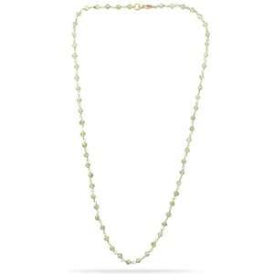  Golden Gemstone Mangalsutra Chain   Peridot Jewelry