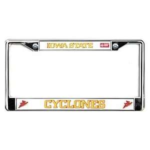  Iowa State Cyclones Chrome License Plate Frame Sports 