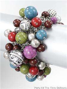 MIXED BEADS FASHION BRACELET You Choose your COLOR MAGNETIC CLOSURE 
