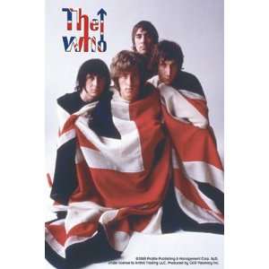  THE WHO BAND IN UNION JACK STICKER