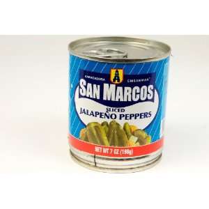 San Marcos Sliced Jalapenos 7 oz  Grocery & Gourmet Food