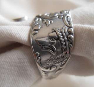 VINTAGE Little Red Riding Hood Spoon Fork Ring SIZE 8  