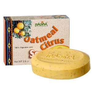  Madina Oatmeal Citrus Soap 3.5 Oz Beauty