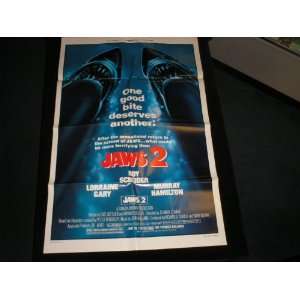  Jaws 2   Original Movie Poster   27 x 41 