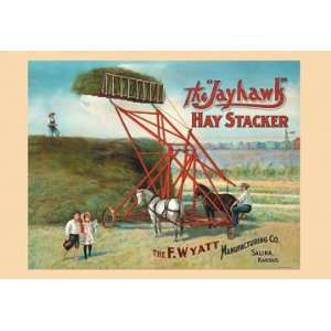  Jayhawk Hay Stacker 16X24 Giclee Paper
