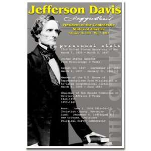  Civil War Jefferson Davis, the Confederate President 