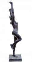 5ft Art Nouveau French Bronze Dancing Figurine Girl  