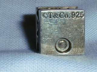 TIFFANY & CO STERLING ATLAS CUBE LOCK http//www.auctiva/stores 