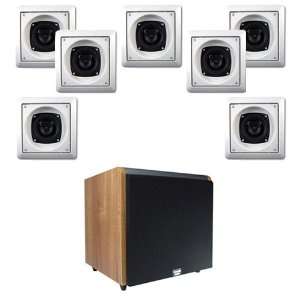  7.1 Speaker System w/7 4 In Wall/Ceiling Speakers & 15 