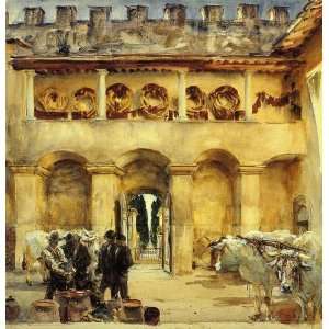  John Singer Sargent   24 x 26 inches   Florence. Torre Galli Home