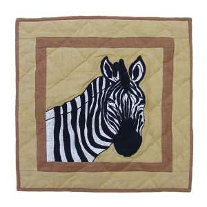   II Theme African Safari Quilted Toss Pillow 16x16
