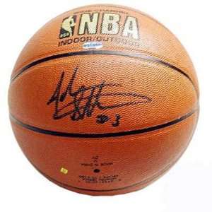  John Starks Autographed Basketball
