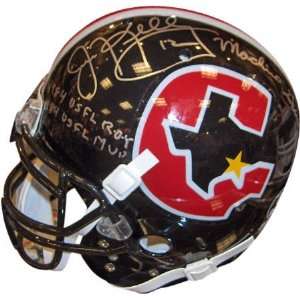  Jim Kelly Houston Gamblers Autographed Riddell Pro Line 