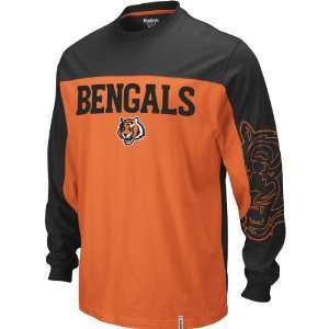 Reebok Cincinnati Bengals Long Sleeve Arena T Shirt   Nfl Exclusive 