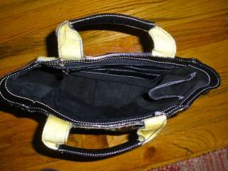 Lambertson Truex cow hide suede leather tote bag purse horse hair 